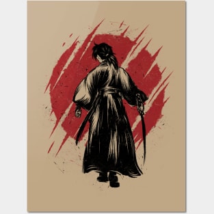 Hitokiri Battosai Japanese Samurai Posters and Art